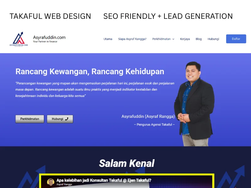takaful web design header